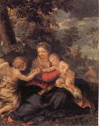 Pietro da Cortona Holy Family Resting on the Flight to Egypt Spain oil painting artist